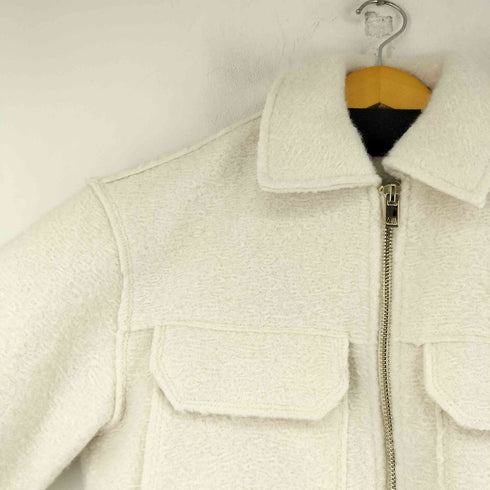 ザラ ZARA ブークレショートジャケット レディース import:S
