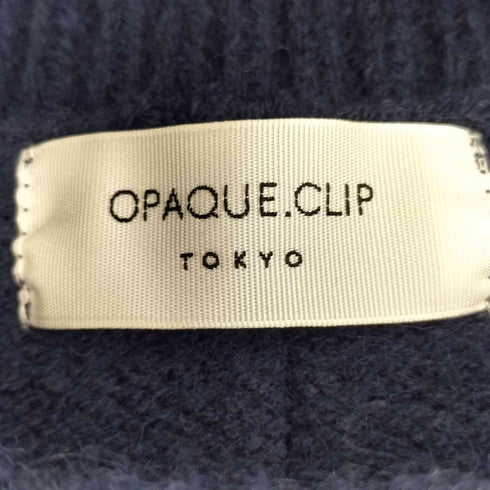 オペークドットクリップ OPAQUE.CLIP もちもちクルーネック ミドルゲージニット レディース FREE