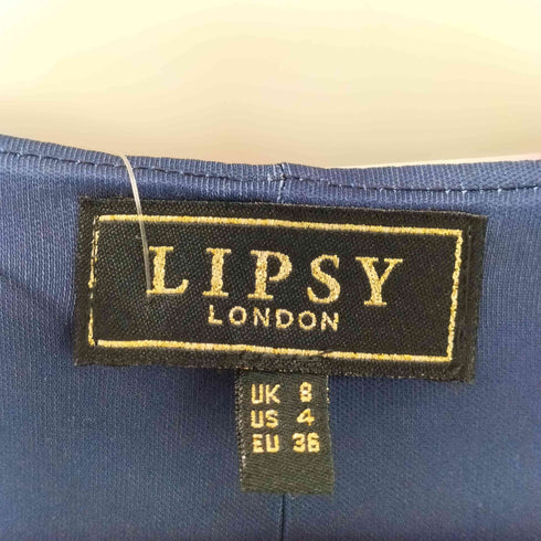 LIPSY フラワープリント ノースリーブギャザーワンピース レディース UK8