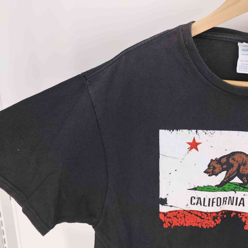 デルタプロウェイト DELTA PRO WEIGHT 00S CALIFORNIA REPUBLIC ベア プリント S/S コットン クルーネック Tシャツ メンズ import:L
