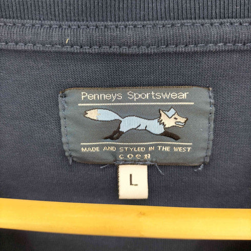 ペニーズ PENNEYS 別注 ロゴ刺繍 クルーネック Tシャツ メンズ JPN:L