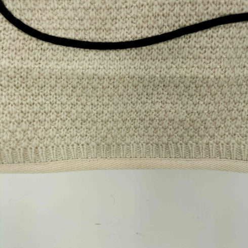 Aphlotus ライン刺繍 透かし編みニット レイヤード ラップスカート レディース FREE