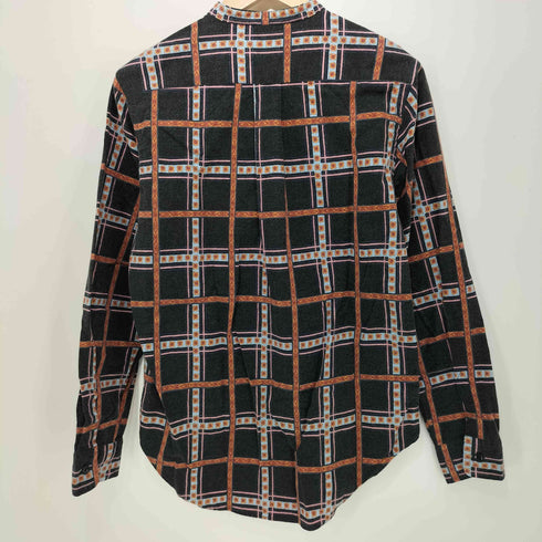 サニースポーツ SUNNY SPORTS デザインチェック バンドカラー L/S シャツ メンズ JPN:S