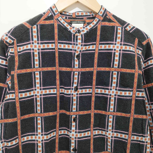サニースポーツ SUNNY SPORTS デザインチェック バンドカラー L/S シャツ メンズ JPN:S