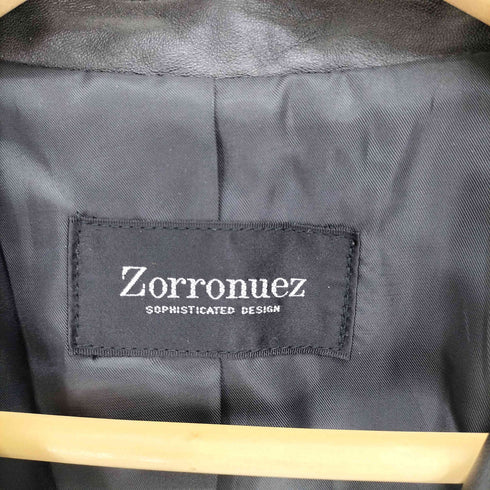 ZORRONUEZ ラムレザー 3B テーラード レザー ジャケット レディース 158