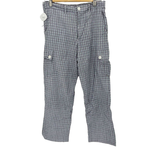 BRITISH COLUMBIA WORKWEAR シアサッカー チェックカーゴパンツ メンズ import:M