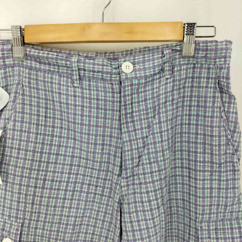 BRITISH COLUMBIA WORKWEAR シアサッカー チェックカーゴパンツ メンズ import:M