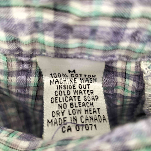 BRITISH COLUMBIA WORKWEAR シアサッカー チェックカーゴパンツ メンズ import:M