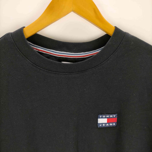 トミージーンズ tommy jeans ワンポイントロゴ刺繍Tシャツワンピース レディース import:M