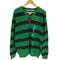 トミーヒルフィガー TOMMY HILFIGER ロゴ刺繍 ボーダー Vネック L/S ニット カットソー メンズ import:XL