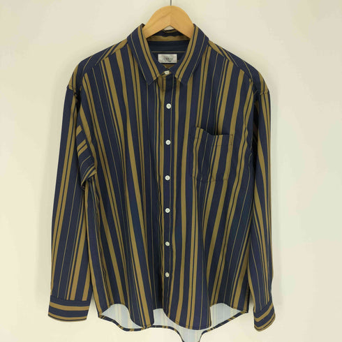 ジュンレッド JUNRed ストライプ ポリエステル L/S シャツ メンズ JPN:M
