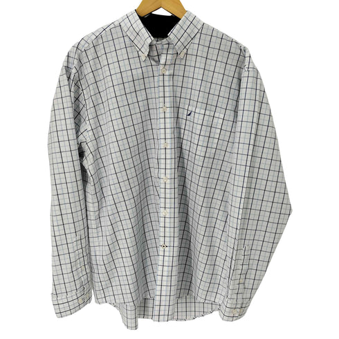 ノーティカ NAUTICA L/S BD チェックシャツ メンズ import:XL