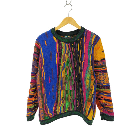 クージー COOGI 90S 総柄 3D ウールニット メンズ JPN:M