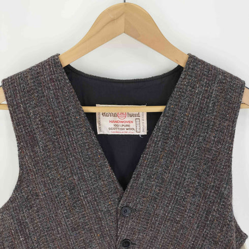 ハリスツイード Harris Tweed 70S Harris Tweed SCOTTISH WOOL 5B ツイード ベスト メンズ