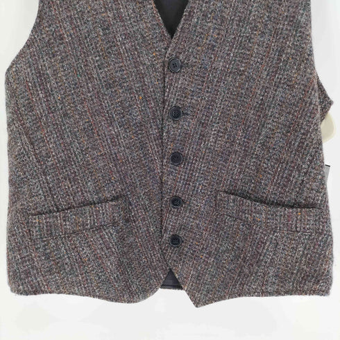 ハリスツイード Harris Tweed 70S Harris Tweed SCOTTISH WOOL 5B ツイード ベスト メンズ