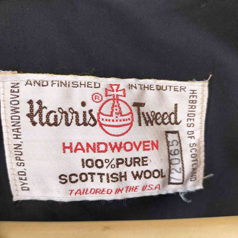 ハリスツイード Harris Tweed 70S Harris Tweed SCOTTISH WOOL 5B ツイード ベスト メンズ