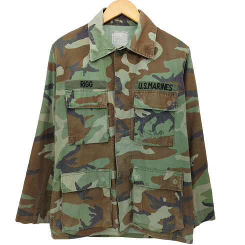 ユーエスエムシー USMC BDU ウッドランドカモ バトル ドレス ユニフォーム ミリタリー ジャケット メンズ