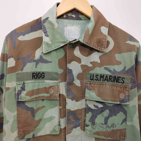 ユーエスエムシー USMC BDU ウッドランドカモ バトル ドレス ユニフォーム ミリタリー ジャケット メンズ