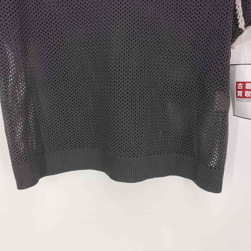 フォルクシー forksy. 24SS ワンポイントロゴメッシュニット半袖ポロシャツ レディース FREE