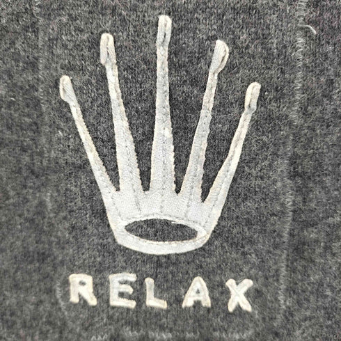 90S a love movement 初期 RELAX レザーライン カシミヤジップニット メンズ