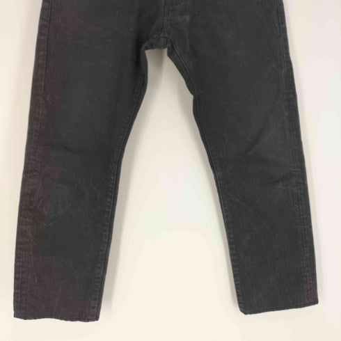 デニムアンドサプライラルフローレン DENIM&SUPPLY RALPH RAUREN 紙パッチ ジップフライ ストレート ブラック デニム パンツ メンズ 31/32