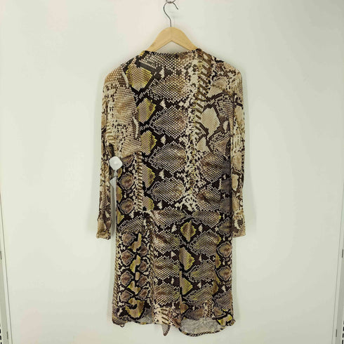 ジャストカヴァリ Just Cavalli パイソン柄 ベルテッドカーディガン ドレス レディース XS