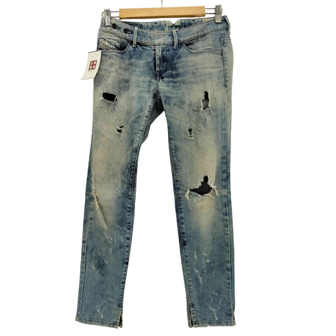 ディーゼル DIESEL ダメージ加工 ローライズ ストレッチ スキニー デニムパンツ レディース W25/L30