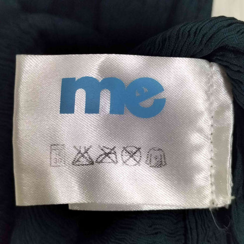 ミー イッセイミヤケ me ISSEY MIYAKE フリルネック ノースリーブ プリーツ トップス レディース