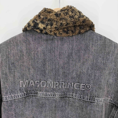 メゾンプリンス mason prince リバーシブル レオパード柄 フェイクボア デニムジャケット メンズ JPN:4