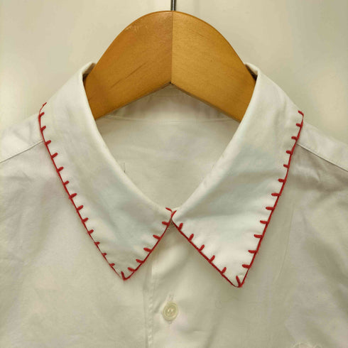 コムデギャルソンコムデギャルソン COMME des GARCONS COMME des GARCONS デザインステッチ カラー フラワー ワッペン L/S シャツ レディース