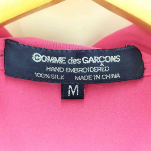 コムデギャルソン COMME des GARCONS 80S AOYAMA SP HAND EMBROIDERED SILK SHIRTS 青山SP カッティング シルク シャツ レディース JPN:M