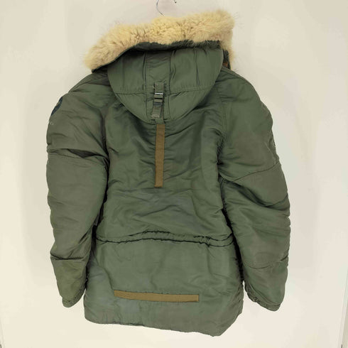 COATS CLARK CROWN アルミジップ N-3B AGM-28A HEAL L 416 AMMS コヨーテファー フライト ジャケット メンズ import:L