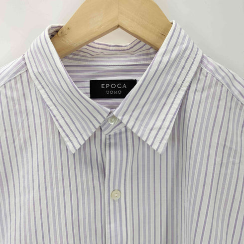 エポカウォモ Epoca uomo 半袖 ストライプシャツ メンズ 48