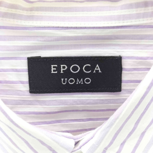 エポカウォモ Epoca uomo 半袖 ストライプシャツ メンズ 48