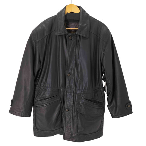 ストラスコナー STRATHCONAR 裏地キルティング カウレザージャケット メンズ JPN:M