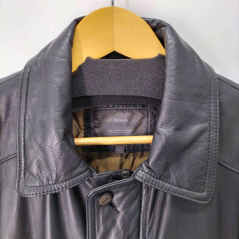 ストラスコナー STRATHCONAR 裏地キルティング カウレザージャケット メンズ JPN:M