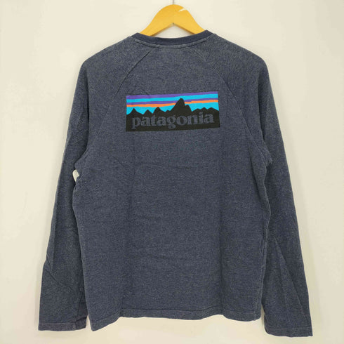 パタゴニア patagonia organic cotton P-6 ロゴプリント ラグラン ロングスリーブ Tシャツ メンズ import:S