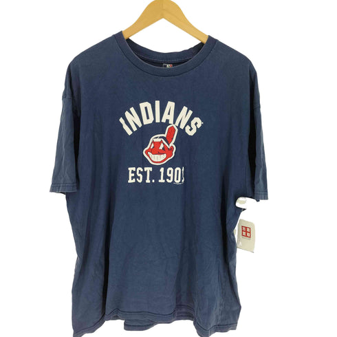 00S ベースボールチーム キャラクター ワッペン プリント S/S クルーネック Tシャツ メンズ 2XL