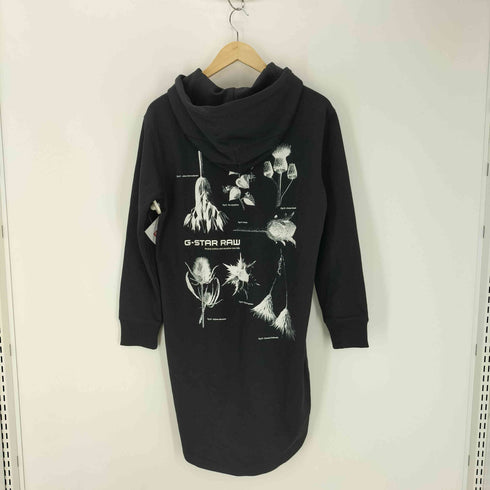 ジースターロー G-STAR RAW バックプリント ロングパーカー ワンピース レディース import:XS