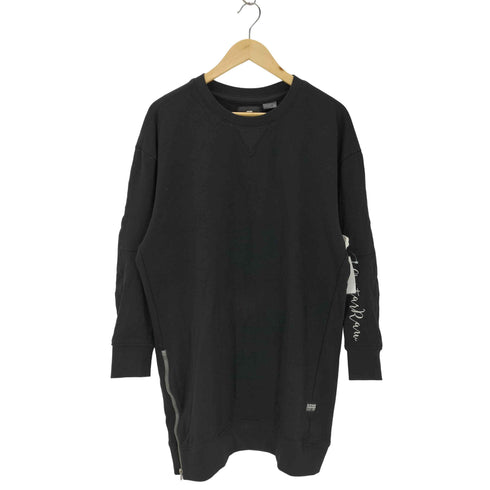 ジースターロー G-STAR RAW サイドジップ トレーナーワンピース レディース import:M