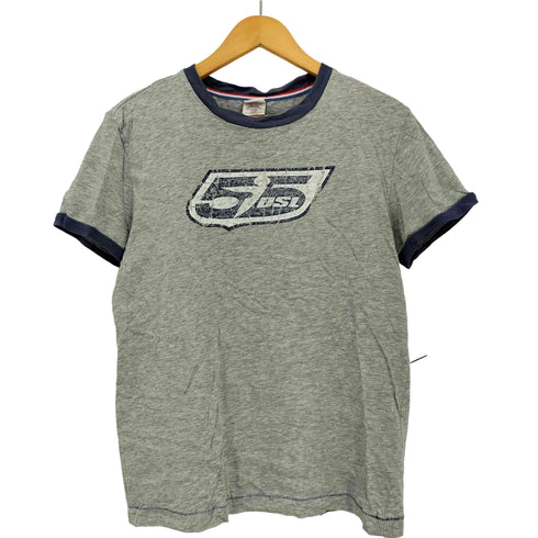 フィフティーファイブディーエスエル 55DSL 両面プリント リンガーTシャツ メンズ import:S