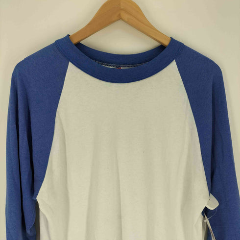 ソフェシャツ SOFFE SHIRTS 80-90S USA製 ポリコットン ラグラン シングルステッチ クルーネック Tシャツ メンズ import:XL