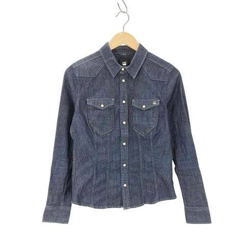 ジースターロー G-STAR RAW Tacoma slim shirt デニムシャツ レディース import:S