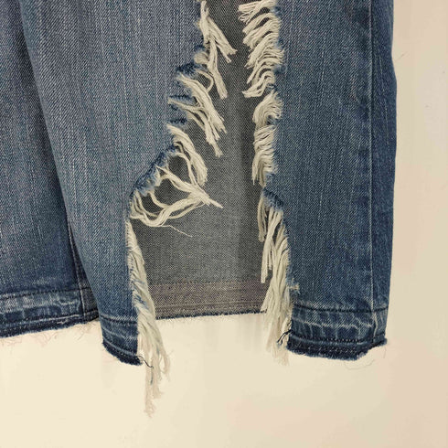 ジースターロー G-STAR RAW A-LIVE MIDI RP SKIRT スリットダメージスカート レディース W24