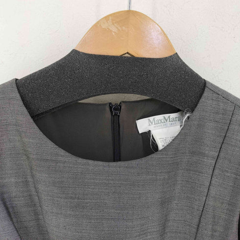マックスマーラ MAX MARA 白タグ パーティーノースリーブワンピース レディース US:4