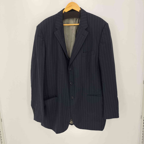 アクアスキュータム AQUASCUTUM ストライプ 3B テーラードジャケット メンズ 48