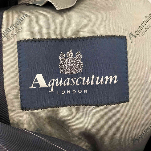 アクアスキュータム AQUASCUTUM ストライプ 3B テーラードジャケット メンズ 48