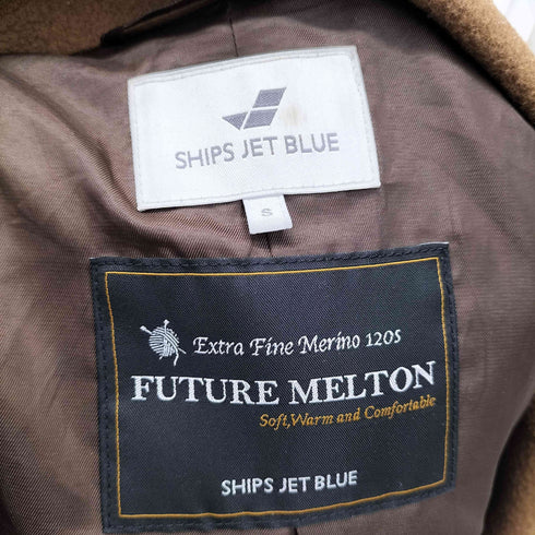 シップスジェットブルー SHIPS JET BLUE FUTURE MELTON チェスターコート メンズ JPN:S