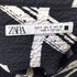 ザラ ZARA ノーカラー 総柄 シアサッカーシャツ メンズ US S