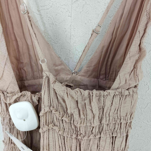 ザラ ZARA テクスチャー織地ミディ丈ワンピース レディース import:S